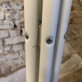 Original white lacquered metal coat rack from the 80s