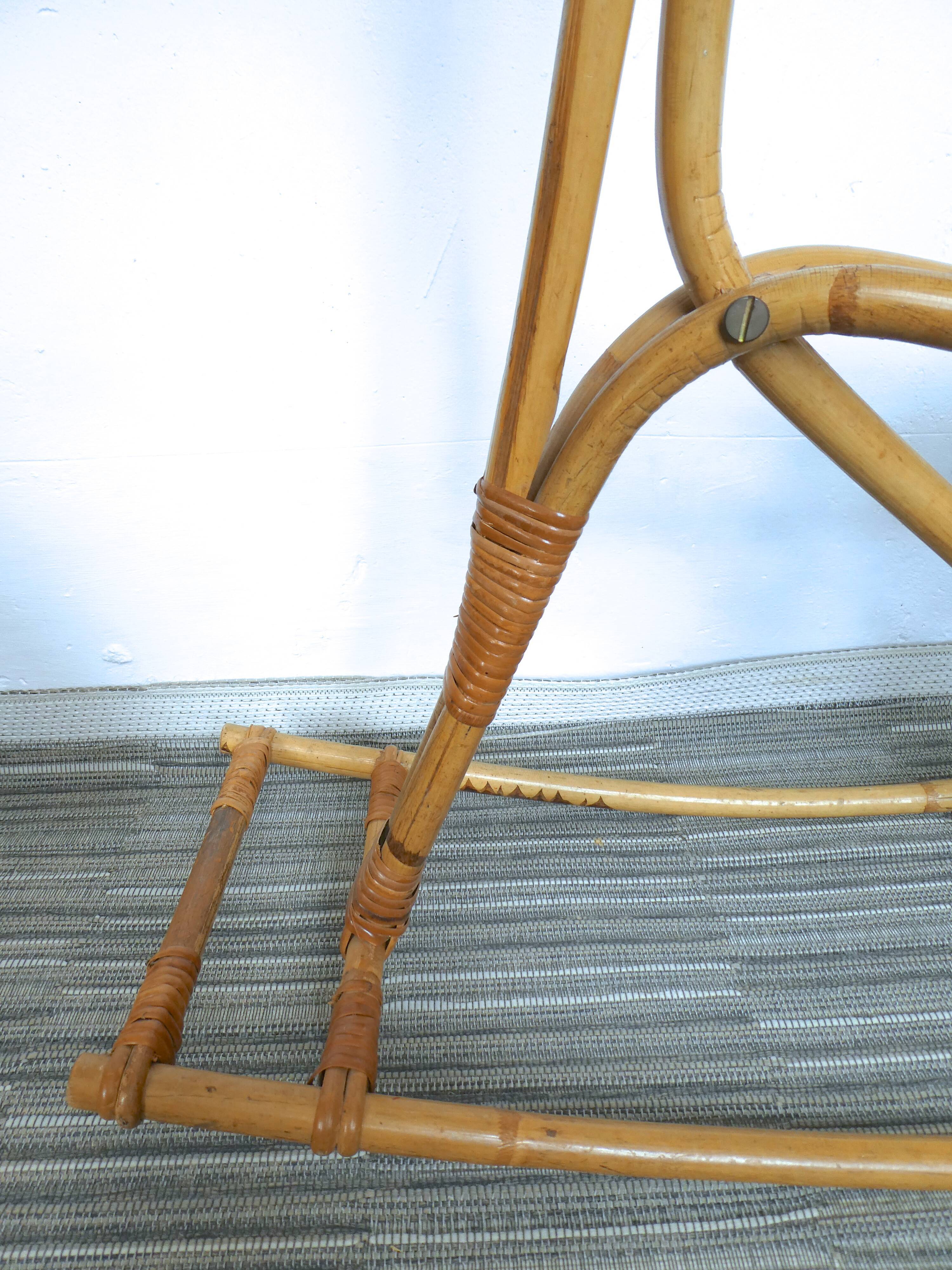 Rattan rocking horse 1960