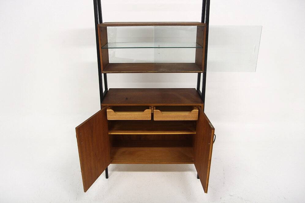 Bibliothèque scandinave en acajou, AB Bröderna Troedson, Suède, 1960