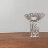 Olympics glass candle holder by Lars Hellsten for Orrefors, Sweden, 1984
