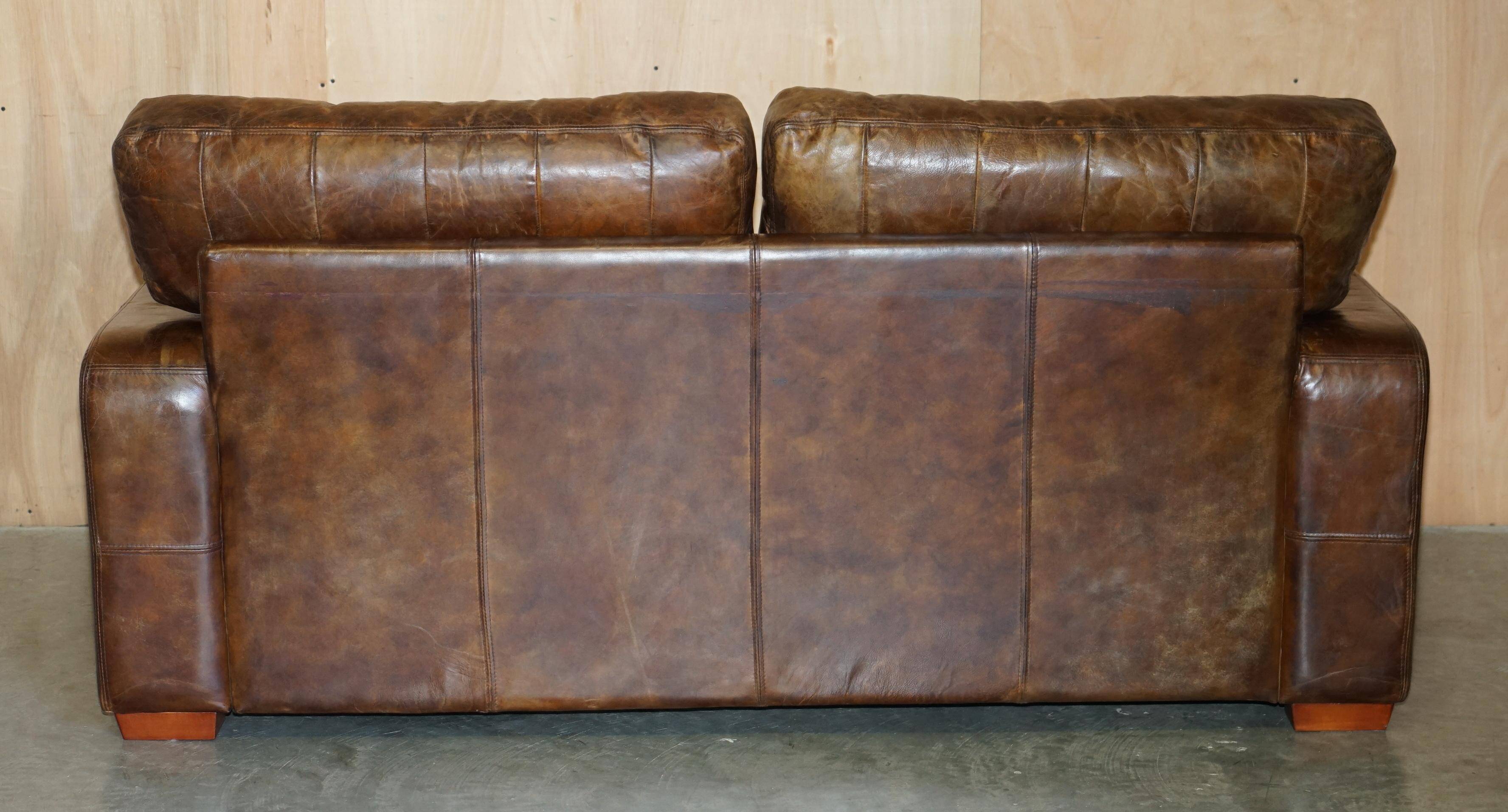 Halo Soho Heritage Leather Biker Sofa by Timothy Oulton