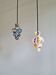A pair of multicoloured blown glass suspensions, Murano, 1950-60.