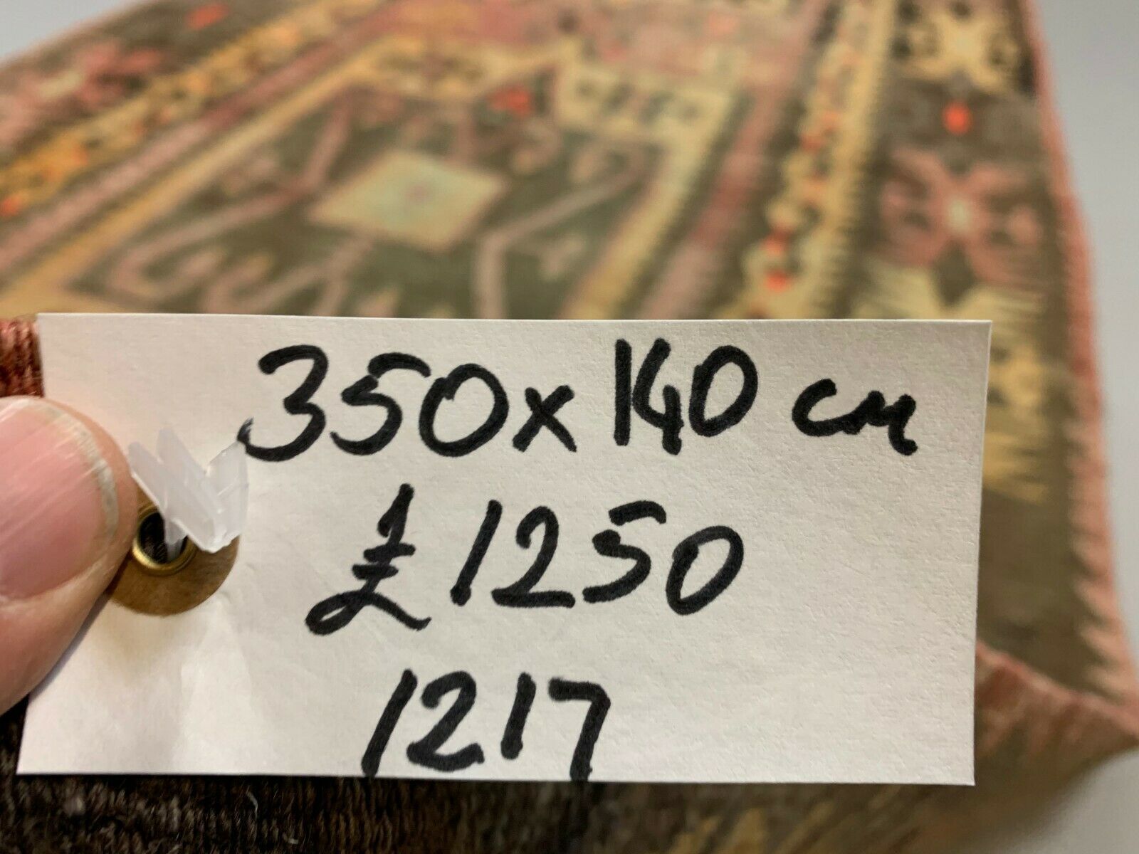 Turkish kilim 350x140 cm wool