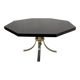 Octagonal dining table in resin, Italy 1970s