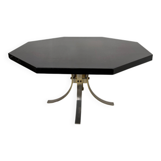 Octagonal dining table in resin, Italy 1970s