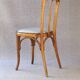 Chaise Baumann Bistrot N°56, vers 1925 assise cuir gris