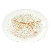 Plateau d'apéritifs modernisme polonais, verre rose, Ząbkowice, Pologne, années 1970