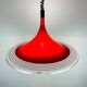Red Albatros pendant lamp made of plastic from the mid-century by Meblo, Yugoslavia, 1970s.