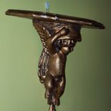 Gilded wood applique console
