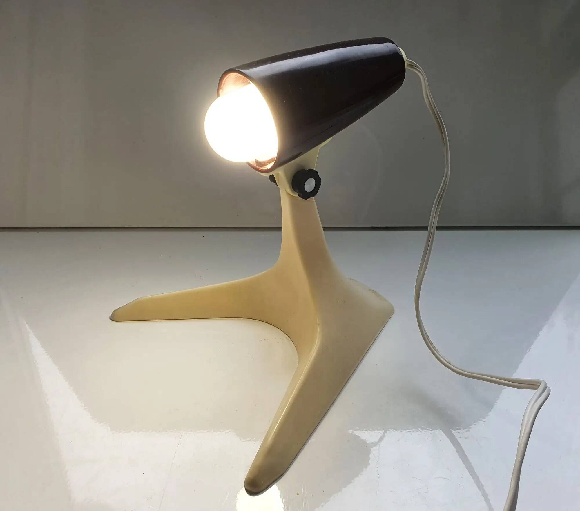 Pair of vintage bakelite table lamps from West Germany in the 1960s