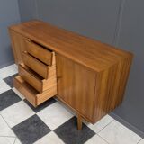 wood sideboard 1960s 2 doors and 4 drawers in the middle