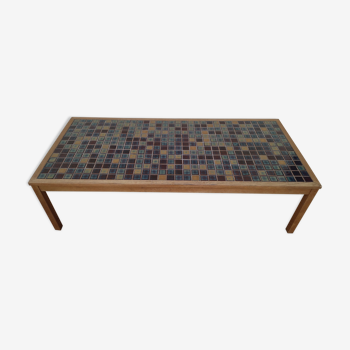 Wooden and ceramic coffee table