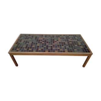 Wooden and ceramic coffee table