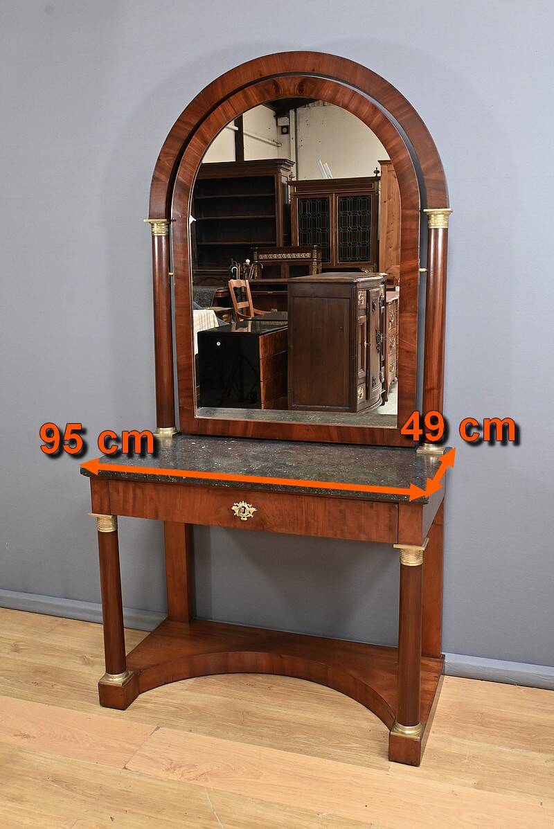 Mahogany dressing table, Empire period – Early 19th century