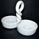 VALLAURIS, vintage ceramic pocket tray 1960 signed Ljj Laurent Jacques et Juliette 1960