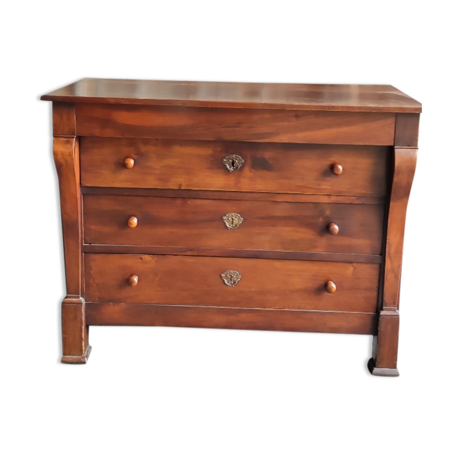 Walnut directoire chest of drawers, lacrosse