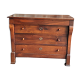 Walnut directoire chest of drawers, lacrosse