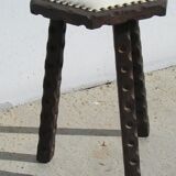 Catalan tripod stool, Spanish in solid pine
