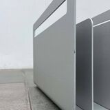 Minimalist aluminium magazine rack by Norman Foster for Helit, Germany, 1990s.