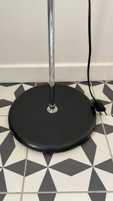 Black floor lamp from the 70s