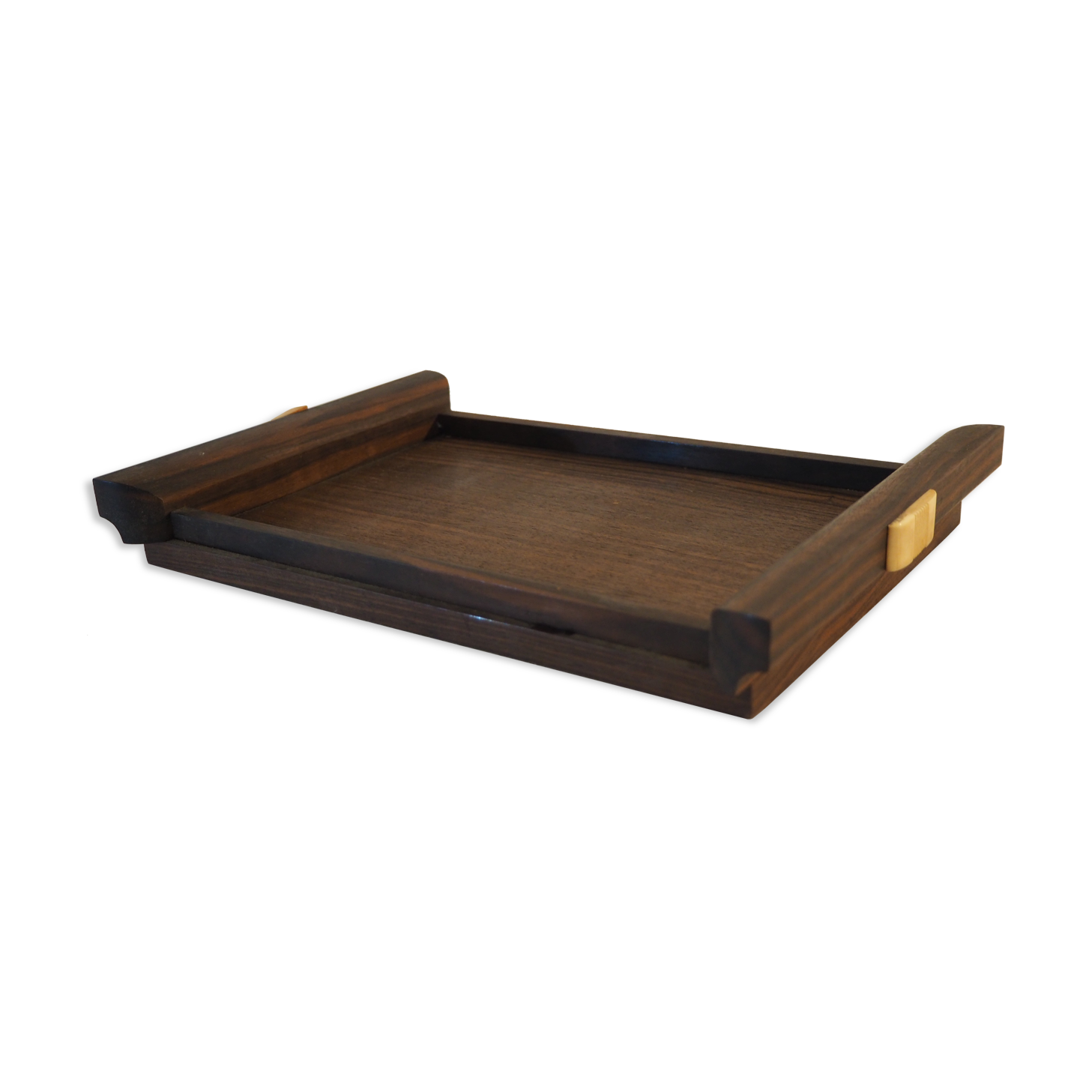 Tray 1930 in rosewood and in bakelite
