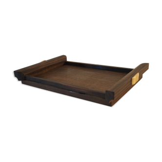 Tray 1930 in rosewood and in bakelite