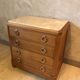 Commode en noyer et marbre