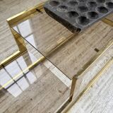 Brass shelf 1970 Belgo Chrom regency