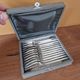 Cailar Bayard Set of 12 silver-plated dessert forks Art Deco