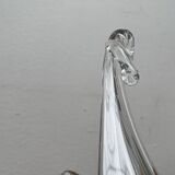 Vintage Glass Swan-Shaped Vase