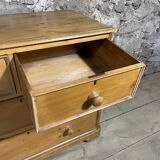 English chest of drawers 4 drawers in pitchpin