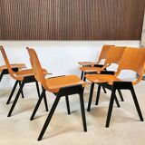 Set of 6 Dining Chairs P7 by Roland Rainer for E & A Pollack, Vienna 1952