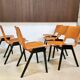 Ensemble de 6 chaises de salle à manger P7 par Roland Rainer pour E & A Pollack, Vienne 1952