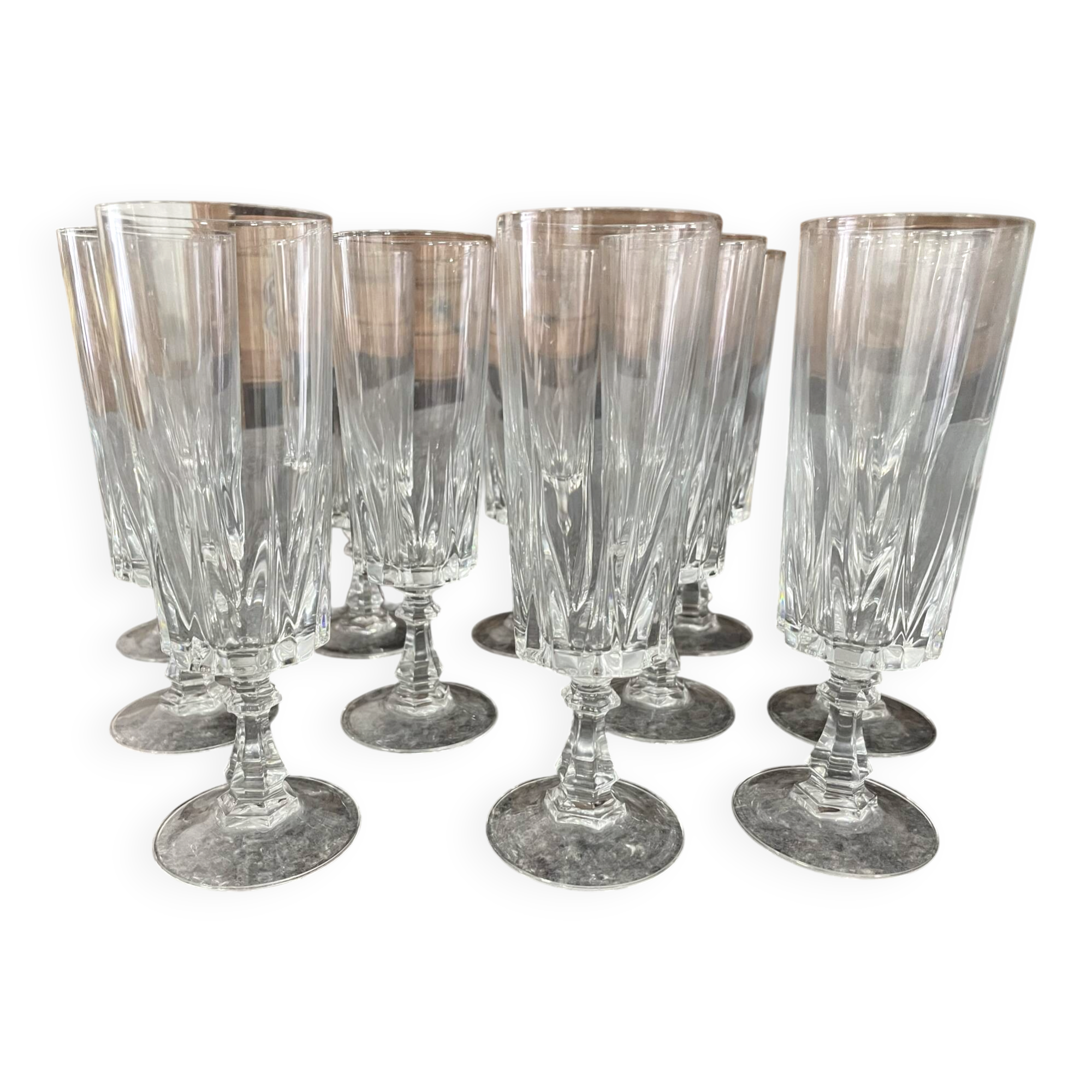 Detailed vintage glass walking service
