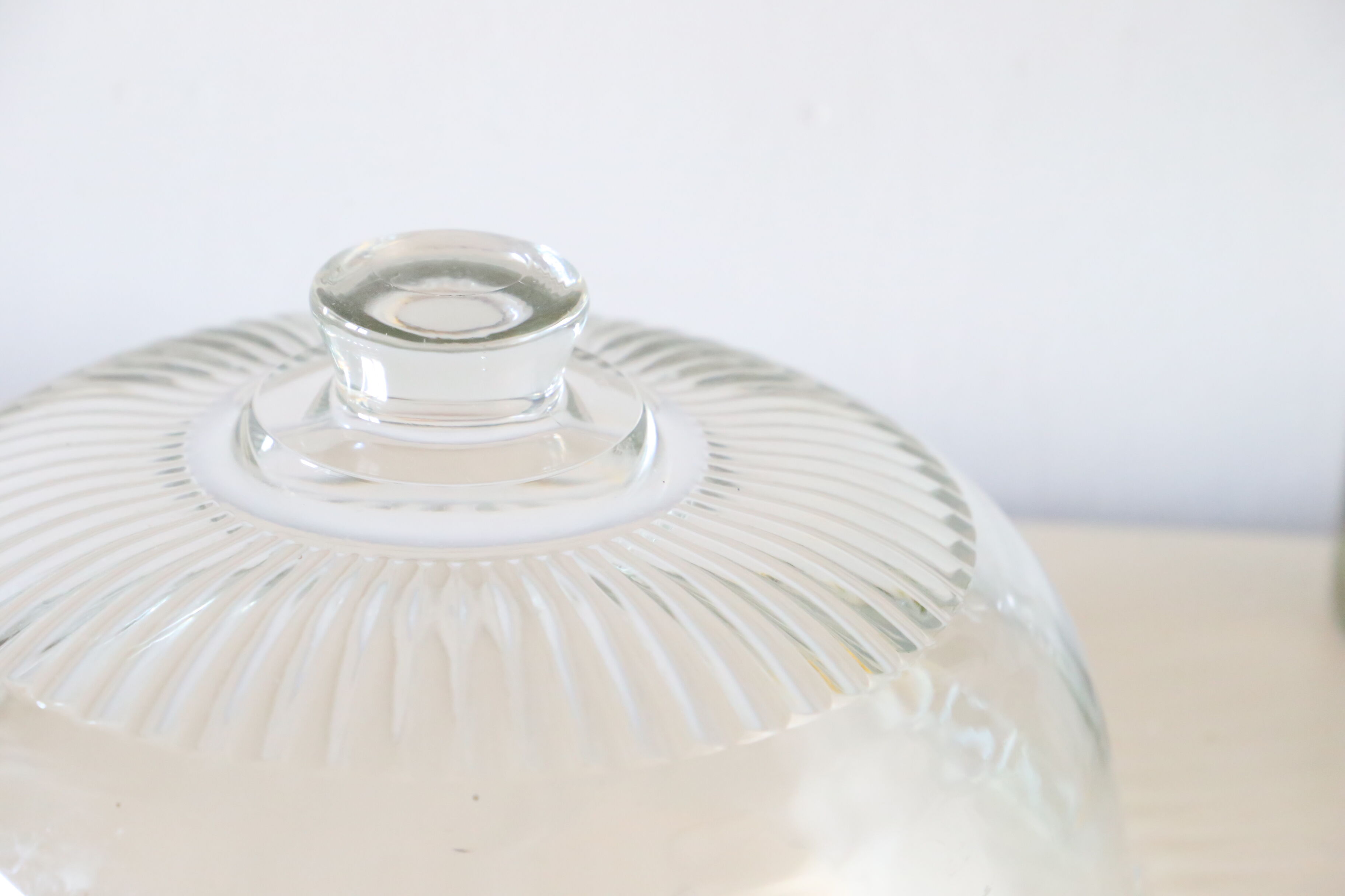 Glass cheese bell, vintage