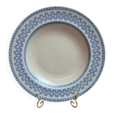 Large antique English deep plate B.p.w.&m. Milan – Ironstone
