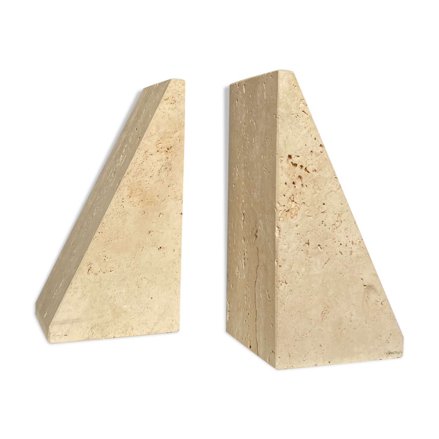Travertine bookends