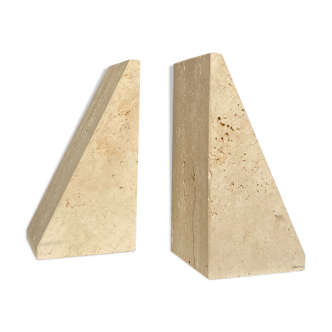 Travertine bookends