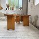 Paire de bancs en pin Charlotte Perriand Les arcs
