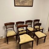 Set of 6 antique mahogany dining chairs