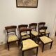 Ensemble de 6 chaises de salle à manger anciennes en acajou