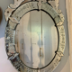 Bevelled venetian mirror, pediment, high 114 cm