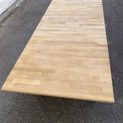 Table à manger scandinave rénovée en chêne 145-200cm