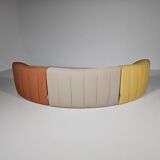 Kwok Hoi Chan "Chromatic" modular sofa in orange, yellow and cream.