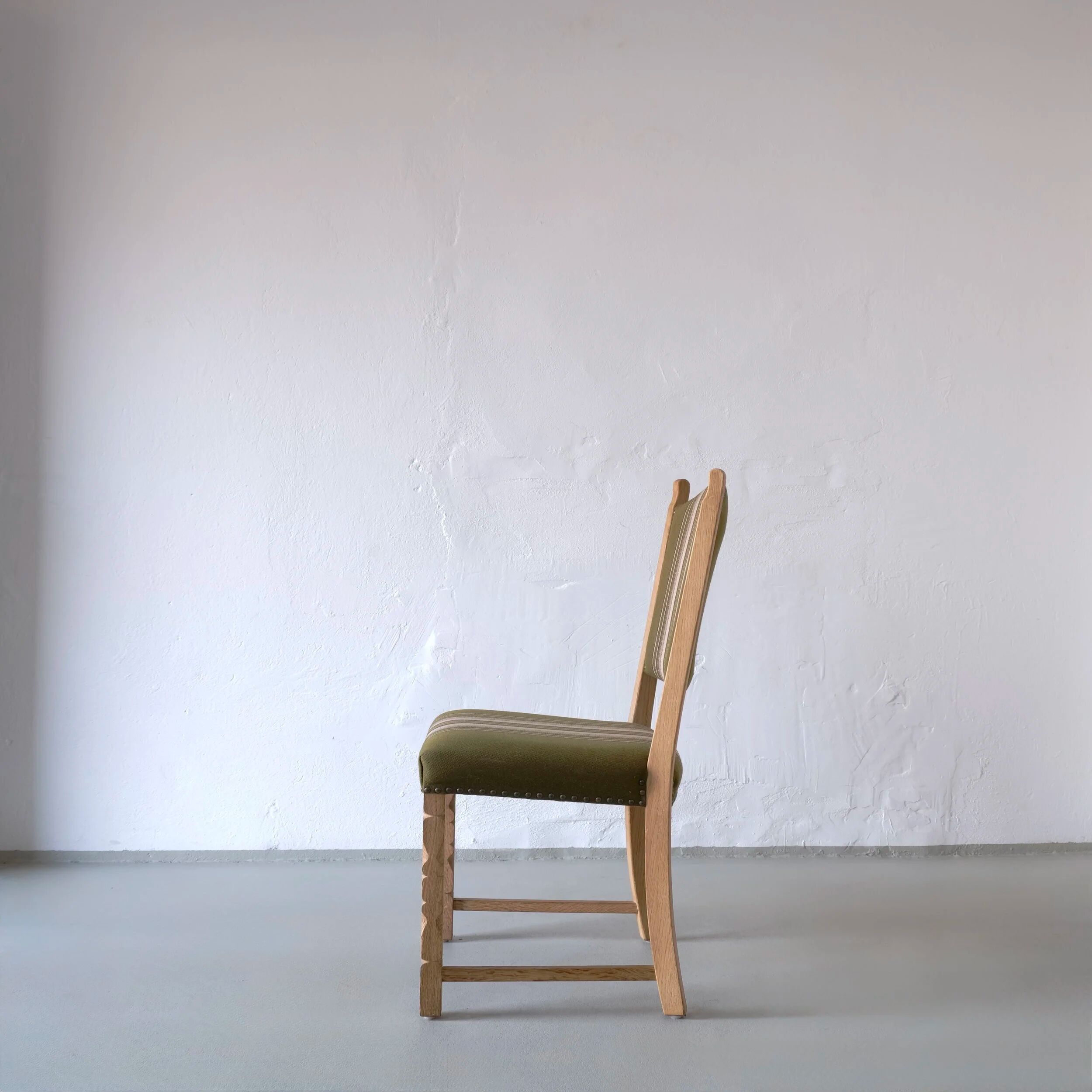 6 oak dining chairs by Henning Kjaernulf | Denmark | 1950s