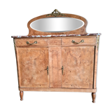 Low cabinet with walnut bramble mirror