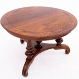 Round table - bench, Northern Europe, late 19th century. After renovation.