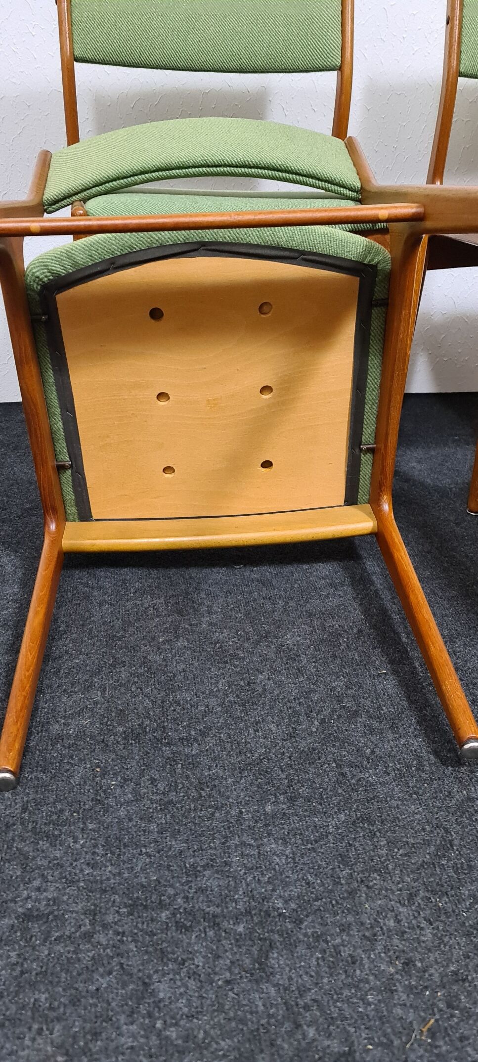 Set of four vintage Danish design dinning chairs by M mobil