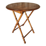 Faux Bamboo Folding Winemaker's Table - 1930s, Pine and Beech