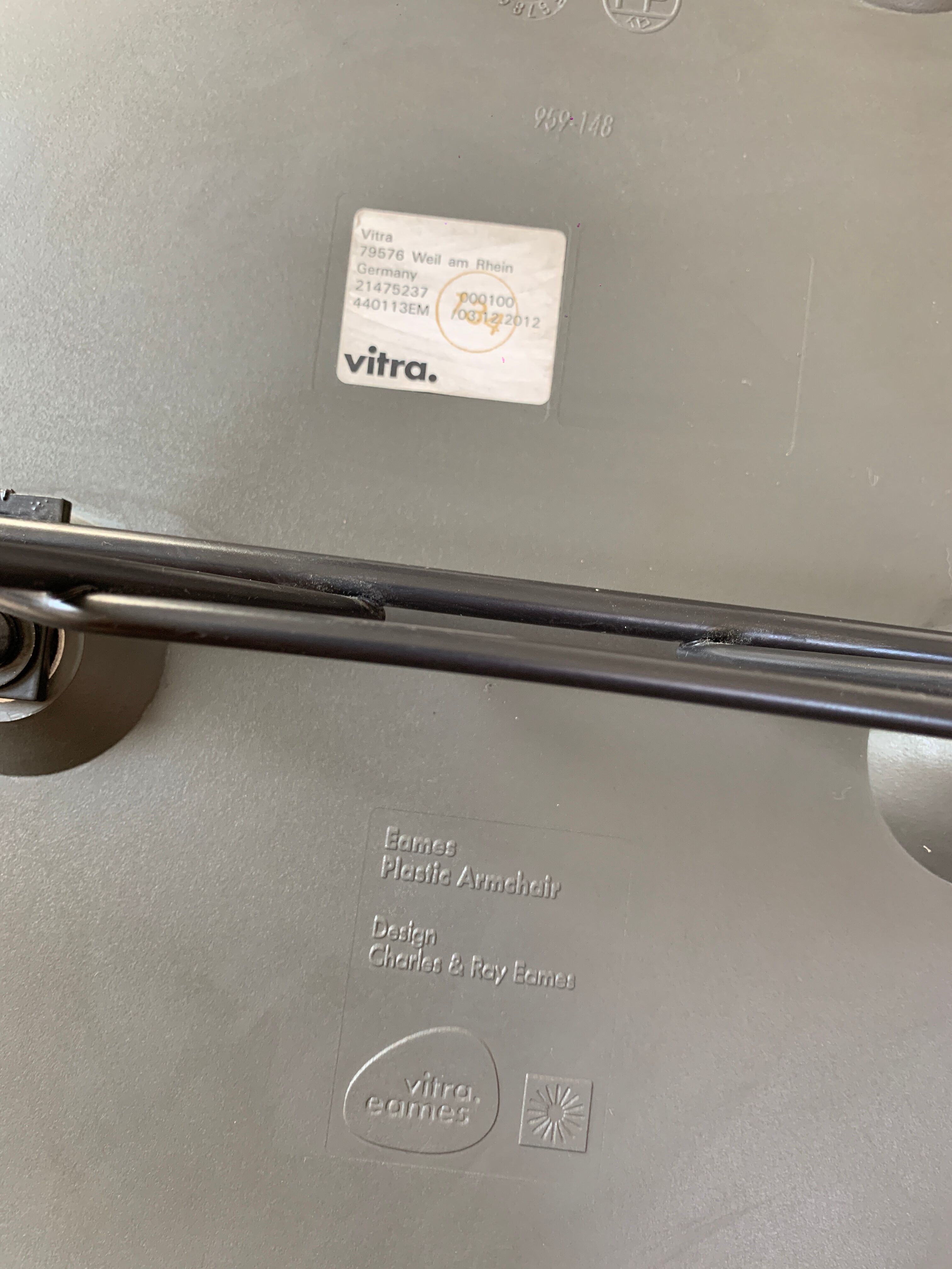 Rocking-chair RAR by Charles & Ray Eames for Vitra